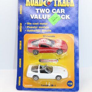 Road & Track 2 car pack two 1997 Corvettes ZR1 new old stock